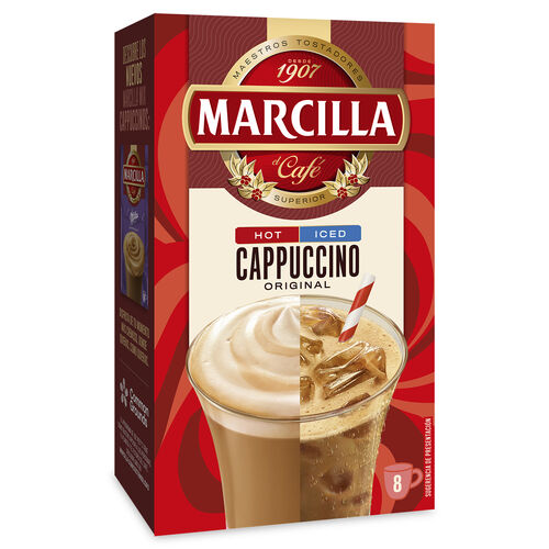 Caf&eacute; soluble capuccino Original MARCILLA 120g image number
