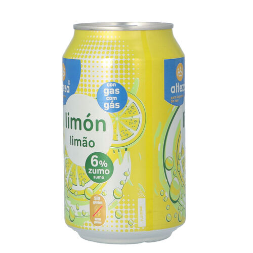 Refresco limon 6% zumo ALTEZA lata 33cl image number