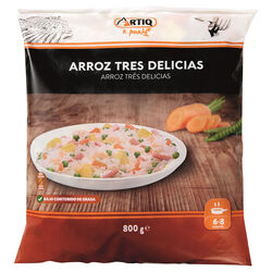 ARROZ 3 DELICIAS ARTIQ CONGELADO 800g