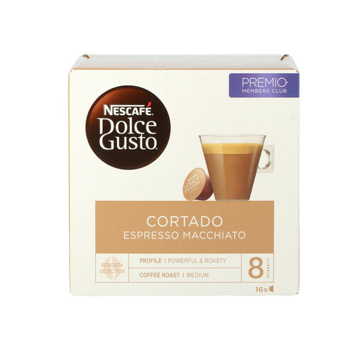 Caf&eacute; DOLCE GUSTO cortado 16 c&aacute;psulas image number