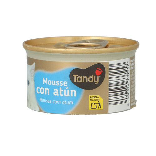 ALIMENTO EN  MOUSSE PARA GATOS CON ATUN TANDY 85g image number