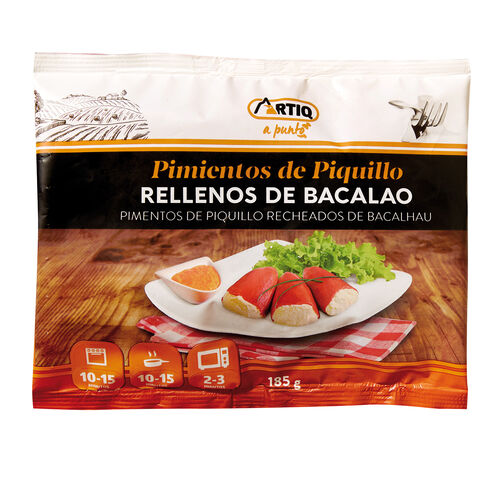 Pimientos del piquillo rellenos de bacalao ARTIQ 185g image number