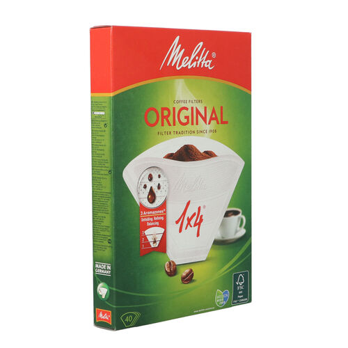FILTRO CAFETERA MELITA 1X4 PAQUETE 40uds image number