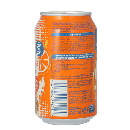 REFRESCO NARANJA 8% ZUMO ALTEZA LATA 33cl image number