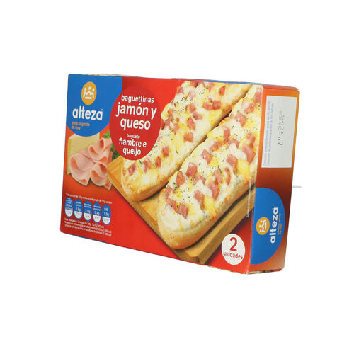 Baguetina congelada de jam&oacute;n y queso ALTEZA 250g image number