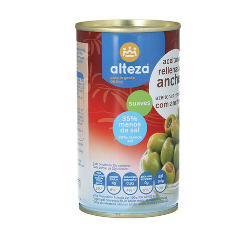 ACEITUNA ALTEZA RELLENA BAJA SAL 350g image number