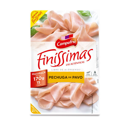 PECHUGA DE PAVO FINÍSSIMAS CAMPOFRÍO 170g image number