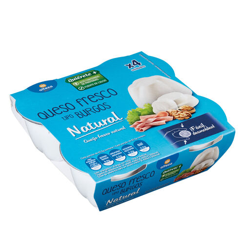 Queso fresco burgo ALTEZA pack 4x625g image number