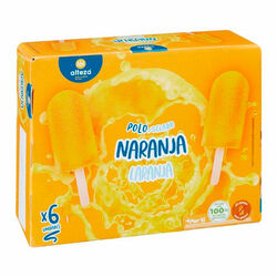 Polo helado de naranja ALTEZA 6x62ml