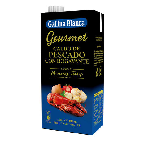 CALDO DE PESCADO CON BOGAVANTE GOURMET GALLINA BLANCA 1L image number