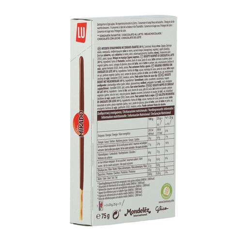 MIKADO choco leche lu 75g image number