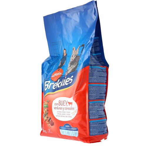 PIENSO PARA GATO CON BUEY BREKKIES 3,5kg image number
