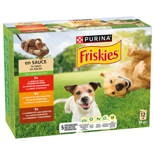 Comida h&uacute;meda para perro Salsa Selection FRISKIES 12x85g image number