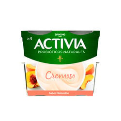 Yogur cremoso con melocot&oacute;n ACTIVIA 4x115g