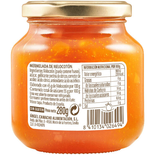 Mermelada de melocoton LA VIEJA F&Aacute;BRICA 280g image number
