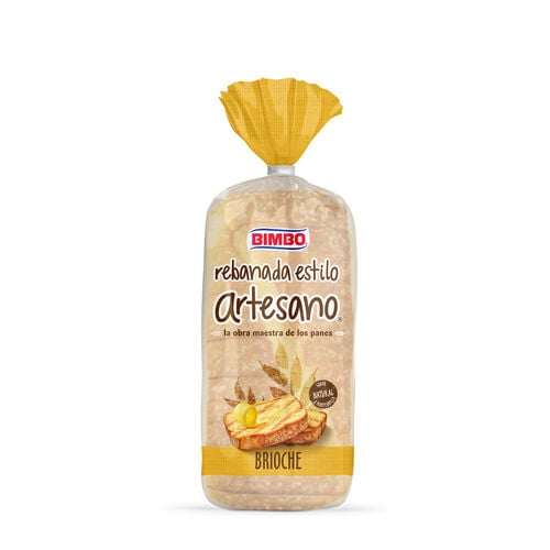 PAN DE MOLDE REBANADA ESTILO ARTESANO BRIOCHE BIMBO 500g image number