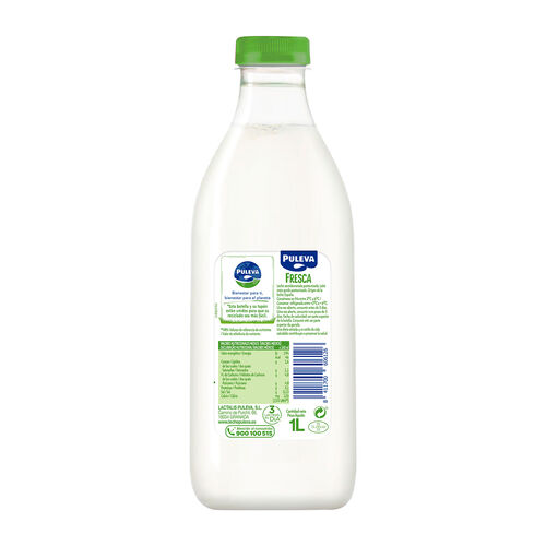 LECHE FRESCA SEMIDESNATADA PULEVA 1 L. image number