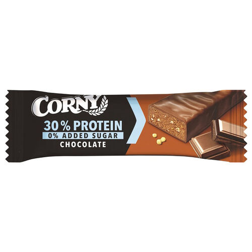 Barrita de chocolate con 30% prote&iacute;na CORNY 50g image number