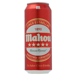 Cerveza MAHOU 5 Estrellas lata 50cl