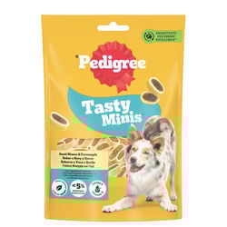 Snack tasty minis sabor a buey y queso PEDIGREE 140g