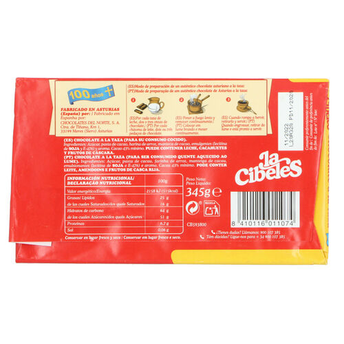 CHOCOLATE CIBELES 300g image number