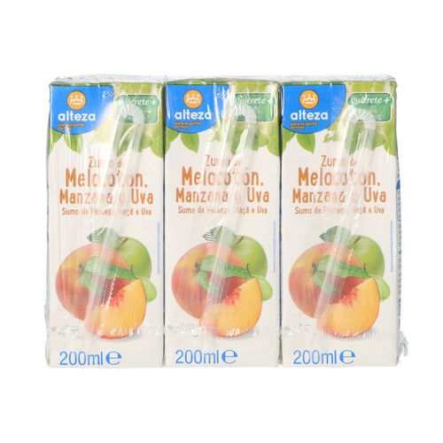 Zumo de melocoton, uva y manzana ALTEZA 6x200ml image number
