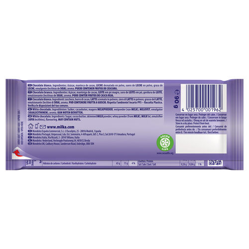 Chocolate Blanco MILKA 90g image number