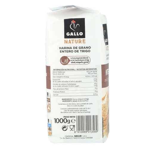 HARINA INTEGRAL GALLO 1kg image number