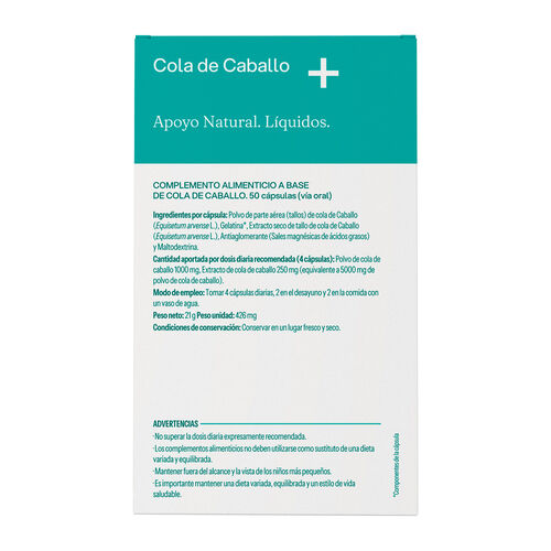 Cola de caballo VIVE PLUS 50 c&aacute;psulas 255g image number