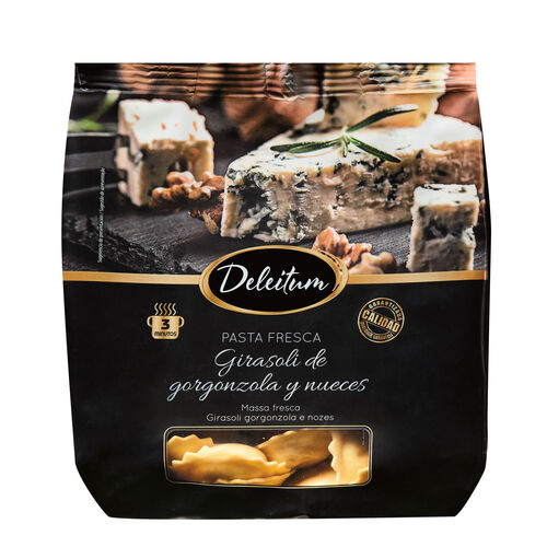 Pasta fresca girasoli de Gorgonzola y nueces DELEITUM 250g image number
