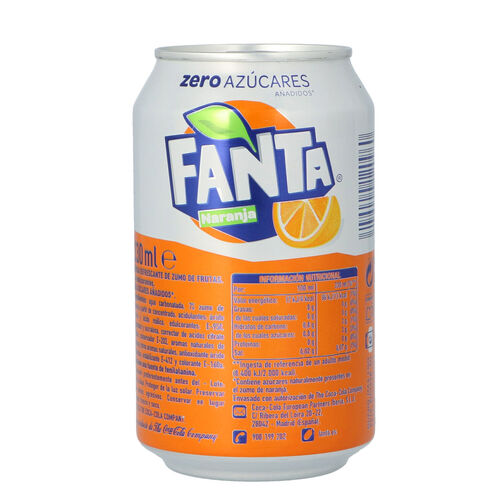 FANTA ZERO NARANJA LATA 33cl image number