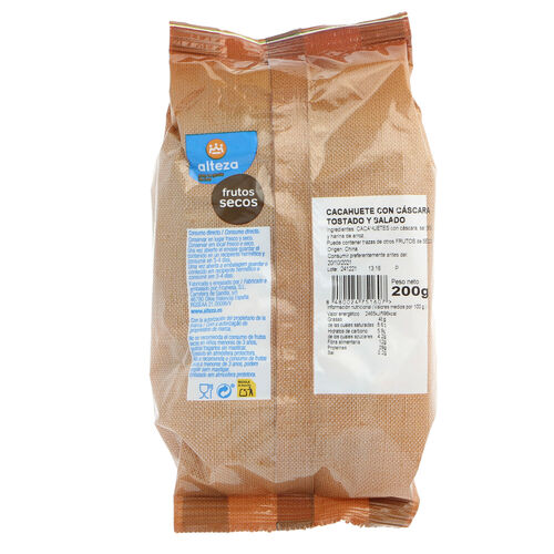 Cacahuete Jumbo cascara sal ALTEZA 200g image number