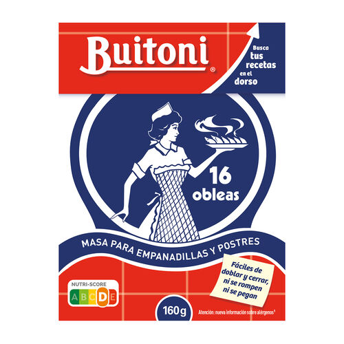 Masa empanadilla BUITONI congelada 160g image number