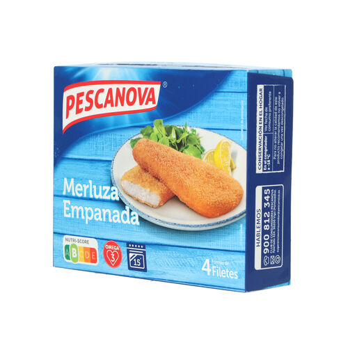 Merluza congelada filetes empanados PESCANOVA 340g image number