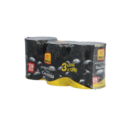 Aceituna negra sin hueso JOLCA 3x50g image number