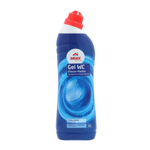 Limpiador ba&ntilde;o gel WC SELEX marino 1L image number
