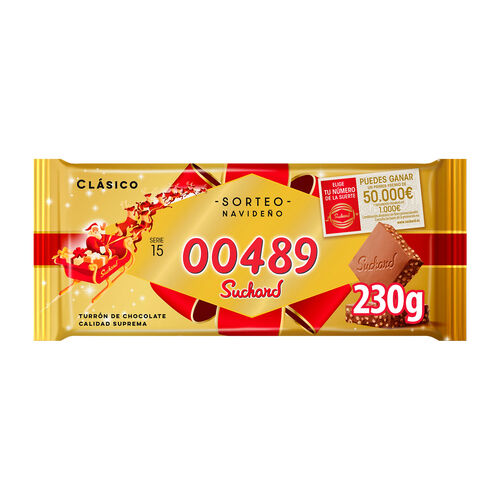 Turr&oacute;n de chocolate Cl&aacute;sico SUCHARD 230g image number