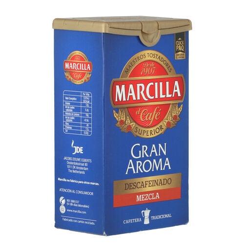 CAFE MARCILLA MOLIDO DESCAFEINADO 200g image number