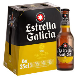 CERVEZA ESTRELLA GALICIA SIN GLUTEN 6x25cl