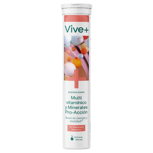 Multi Vitam&iacute;nico y Minerales Pro-Acci&oacute;n VIVE PLUS 20 comprimidos image number