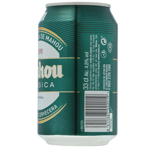 CERVEZA MAHOU CLASICA LATA 33cl image number