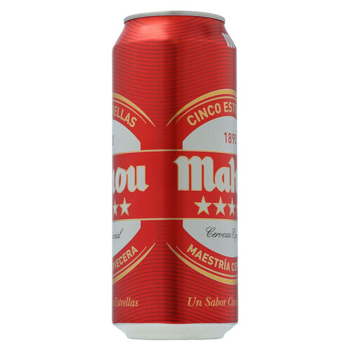 CERVEZA MAHOU 5 ESTRELLAS LATA 50cl image number