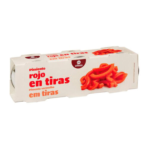 Pimiento rojo en tiras ALTEZA 3x80g image number
