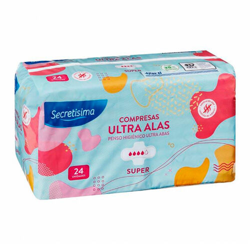 Compresas ultra alas super SECRETISIMA 24uds image number