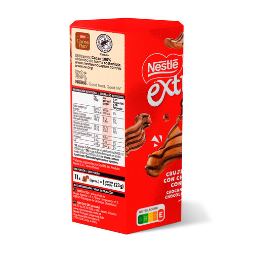 CHOCO CHIPS CRUJIENTES CON CHOCOLATE CON LECHE EXTRAFINO NESTLE 115g image number