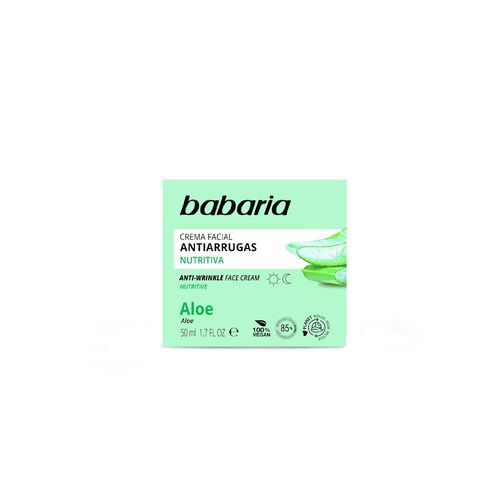 CREMA FACIAL ANTIARRUGAS CON ALOE VERA BABARIA 50ml image number