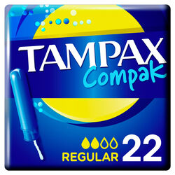 TAMPONES TAMPAX COMPAK REGULAR 22uds