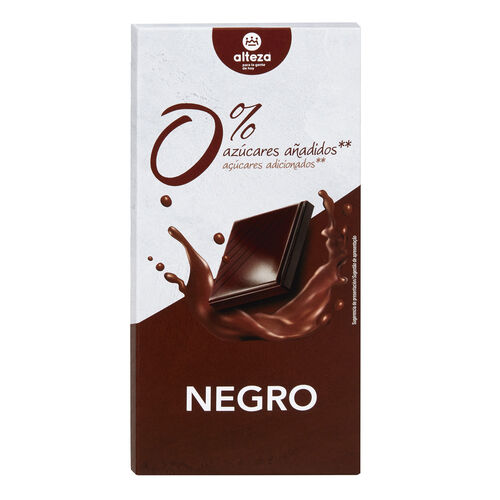 CHOCOLATE NEGRO ALTEZA 0% AZUCARARES AÑADIDOS 100g image number