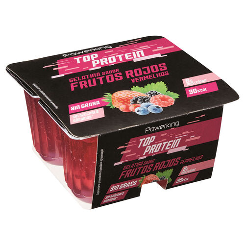 Gelatina de frutos rojos POWERKING 4x100g image number