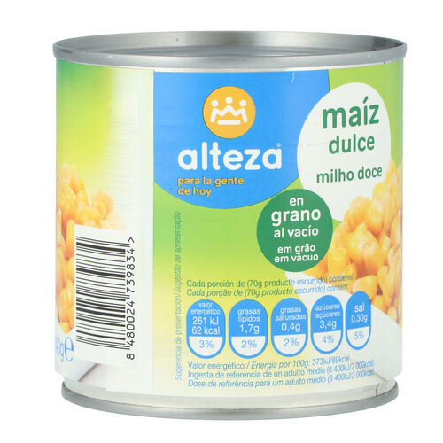 Ma&iacute;z dulce ALTEZA 340g image number